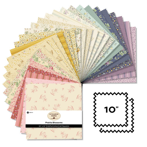 Prairie Blossoms - 10 Inch Square - 42 Cuts Each