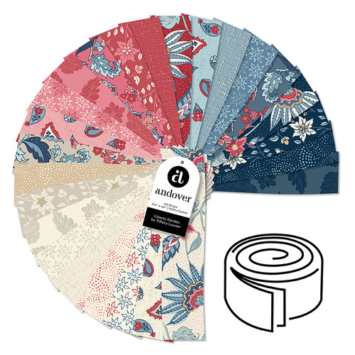 Liberty Garden - 2.5 Inch Strip Roll - 40 Cuts Each