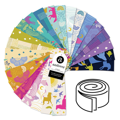 The Beautiful Wild - 2.5 Inch Strip Roll - 40 Cuts Each