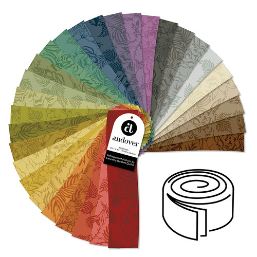 Whispers of Nature - 2.5 Inch Strip Roll - 40 Cuts Each