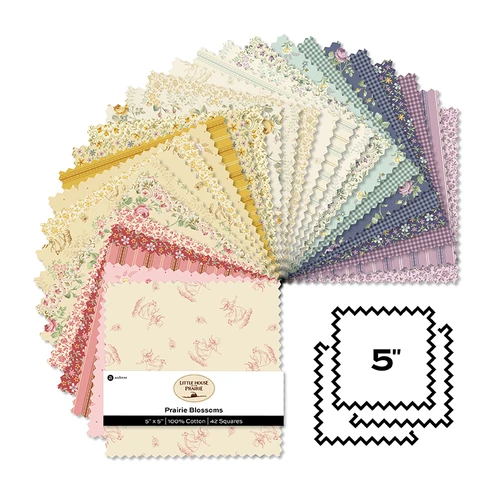 Prairie Blossoms - 5 Inch Square - 42 Cuts Each