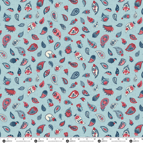 Liberty Garden by Tiffany Lauren Printers Paisley Azurite