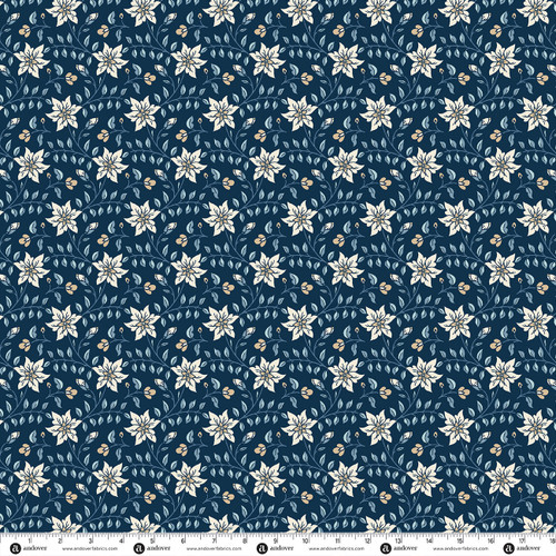 Liberty Garden by Tiffany Lauren Copperplate Petals Indigo