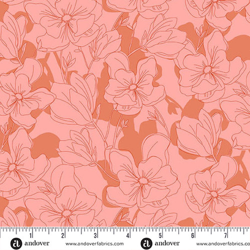 Color Me Whispered by Stephanie Organes Magnolia Veil Coral