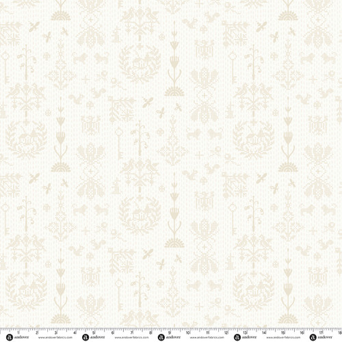 Sun Print 2027 by Alison Glass Redwork Cream