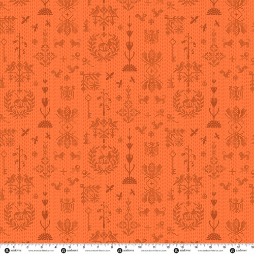 Sun Print 2027 by Alison Glass Redwork Orange