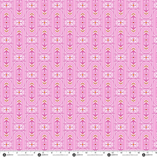 Sun Print 2027 by Alison Glass Arts and Crafts Pink