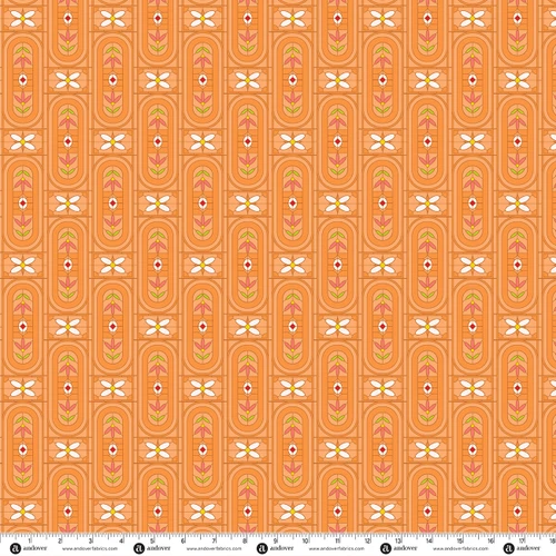 Sun Print 2027 by Alison Glass Arts and Crafts Orange