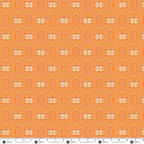 Sun Print 2027 by Alison Glass Arts and Crafts Orange