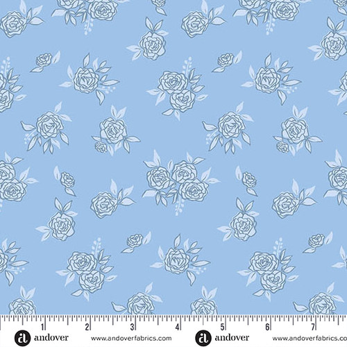 Color Me Whispered by Stephanie Organes Rosy Haze Sky Blue