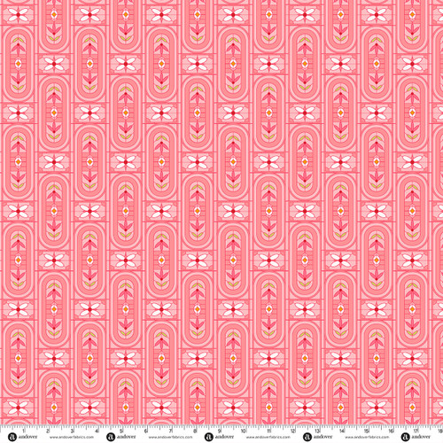 Sun Print 2027 by Alison Glass Arts and Crafts Red