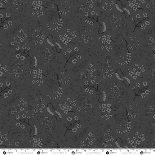 Sun Print 2027 by Alison Glass Gathered Charcoal