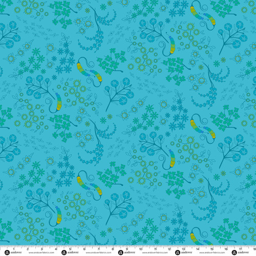 Sun Print 2027 by Alison Glass Gathered Teal