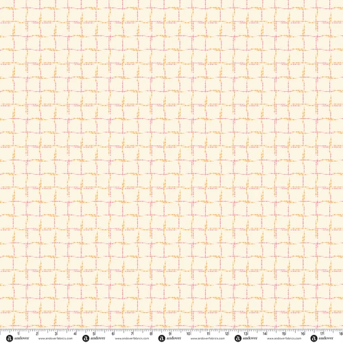 Level Up by Andover Fabrics Spindle Plaid Ivory