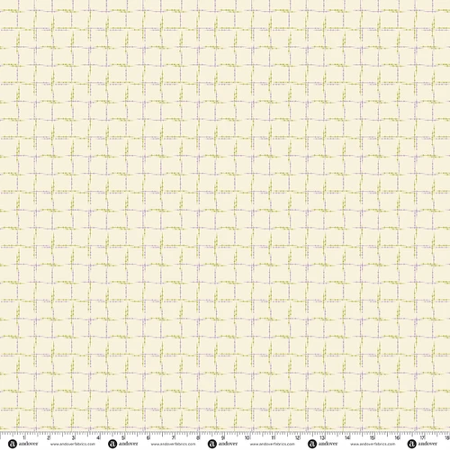 Level Up by Andover Fabrics Spindle Plaid Parchment