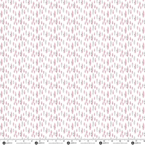 Level Up by Andover Fabrics Feathered Pink