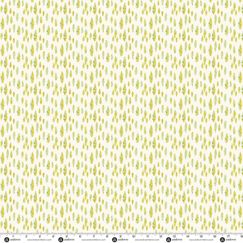 Level Up by Andover Fabrics Feathered Chartreuse
