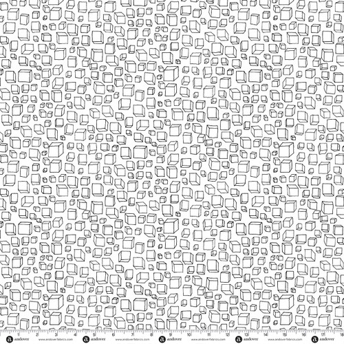 Level Up by Andover Fabrics Squared Graphite