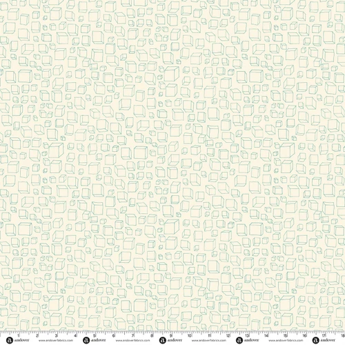 Level Up by Andover Fabrics Squared Teal