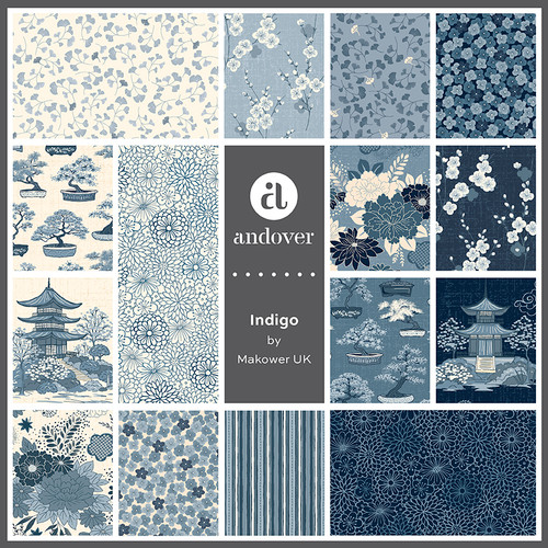 Indigo - 15 Yard Bolt Case Pack - 15 Bolts Each