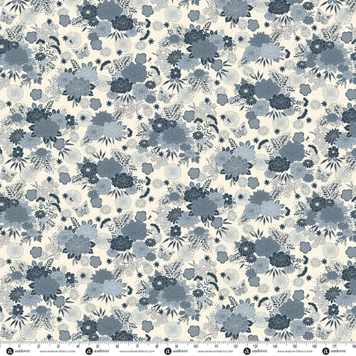 Indigo by Makower UK Bloom Cream