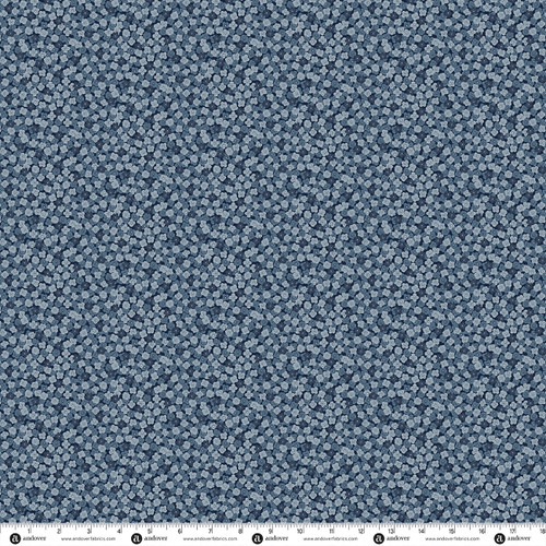 Indigo by Makower UK Ditzy Dark Blue