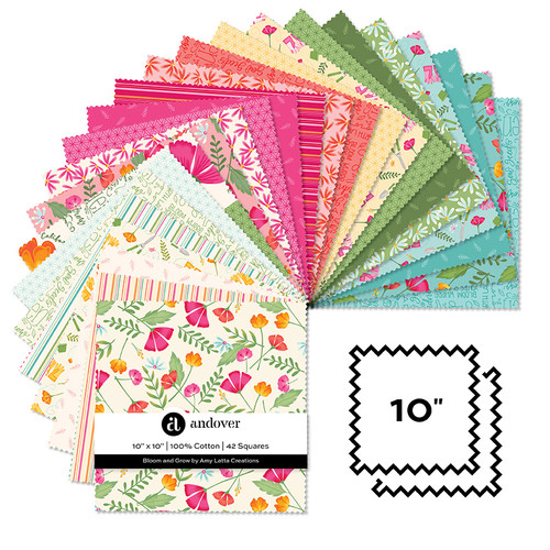 Bloom and Grow - 10 Inch Square - 42 Cuts Each