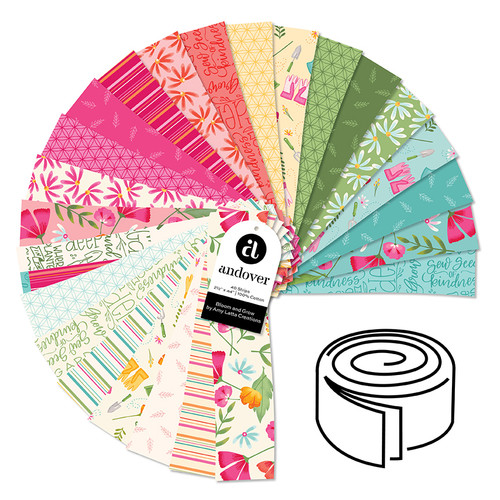 Bloom and Grow - 2.5 Inch Strip Roll - 40 Cuts Each