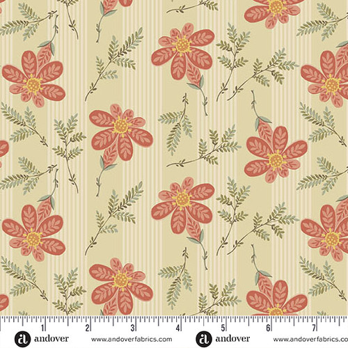 Laundry Line by Laundry Basket Quilts Apron Strings Cream