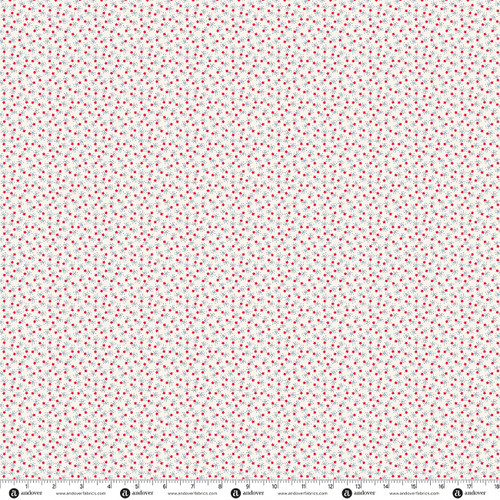 Red White and Blue by Andover Fabrics Stardust Cream