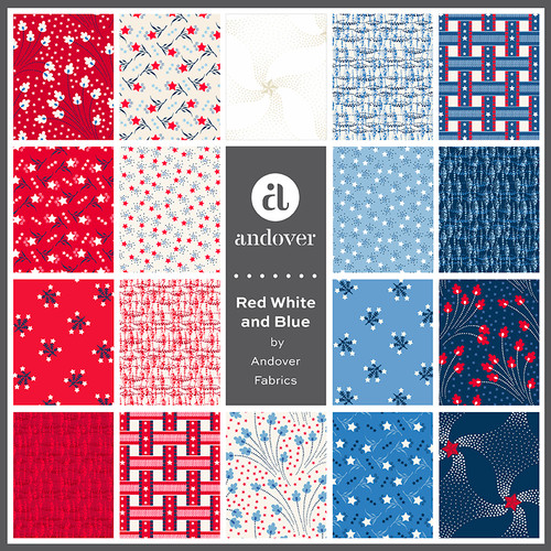 Red White and Blue - 15 Yard Bolt Case Pack - 24 Bolts Each