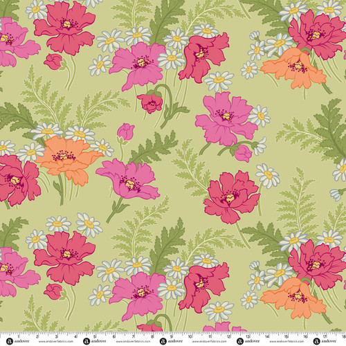 Groovy Garden by Renee Nanneman Groovy Garden Leaf Green