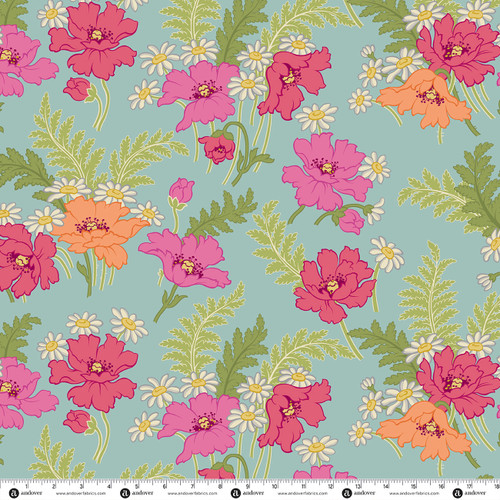 Groovy Garden by Renee Nanneman Groovy Garden Dusty Teal