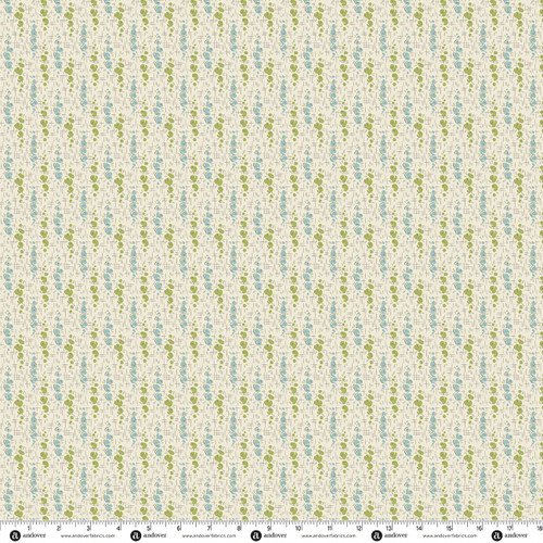 Groovy Garden by Renee Nanneman Flower Child Teal Green