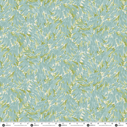 Groovy Garden by Renee Nanneman Freestyle Teal Green