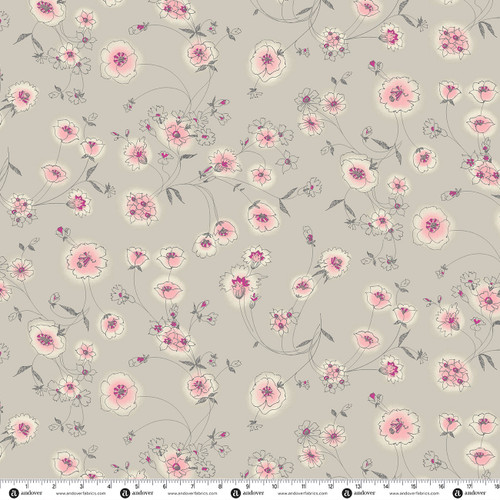 Groovy Garden by Renee Nanneman Daisy  Chain Light Pewter
