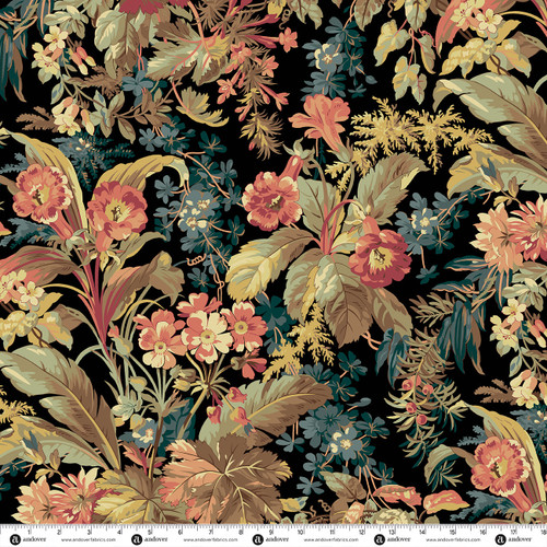 Practical Magic 108s by Laundry Basket Quilts Foliage 108s Night