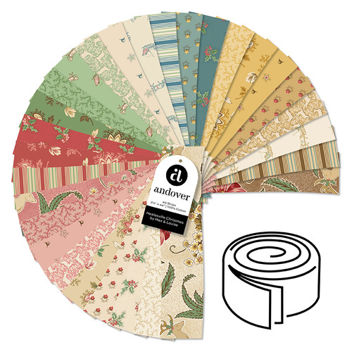 Healesville Christmas - 2.5 Inch Strip Roll - 40 Cuts Each