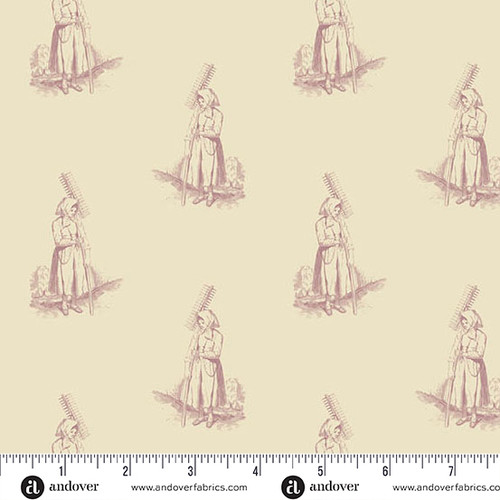 Laundry Line by Laundry Basket Quilts Farmer's Daughter Cream Farmer's Daughter Cream Pink