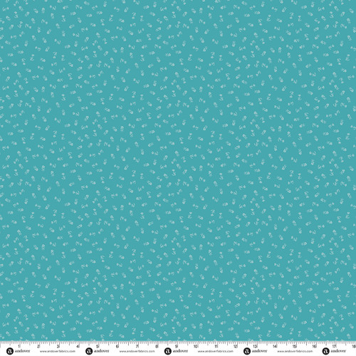 Petite Bijoux by Makower UK Sprig Teal