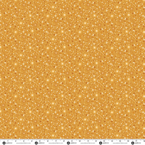 Hello Halloween by Makower UK Sparkle Yellow