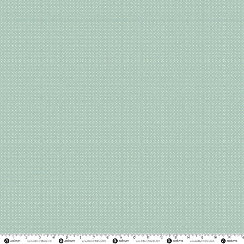 Sew Retro by Makower UK Spot Teal