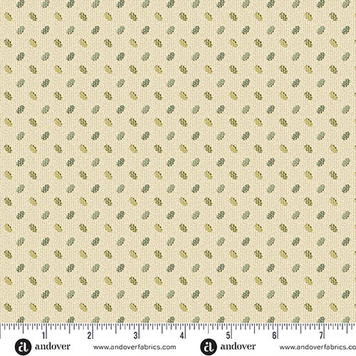 Laundry Line by Laundry Basket Quilts Planting Cream Planting Cream Green