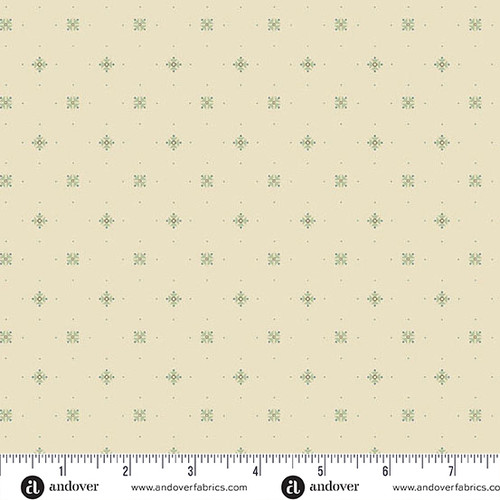Laundry Line by Laundry Basket Quilts Starshine Cream Starshine Cream Blue