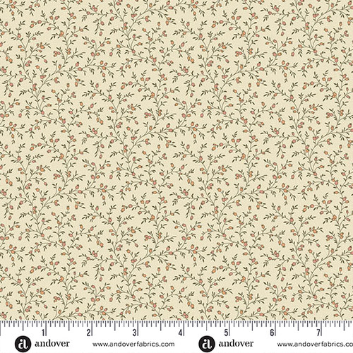 Laundry Line by Laundry Basket Quilts Brambleberry Cream Brambleberry Cream Orange