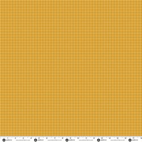 Petite Bijoux by Makower UK Gingham Yellow