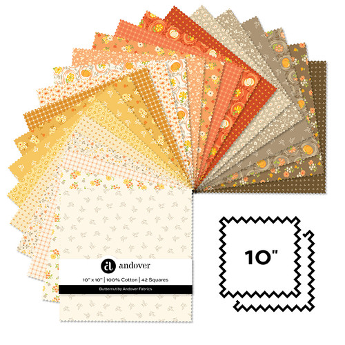 Butternut - 10 Inch Square - 42 Cuts Each