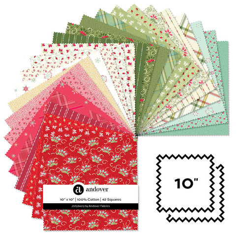 Jollyberry - 10 Inch Square - 42 Cuts Each