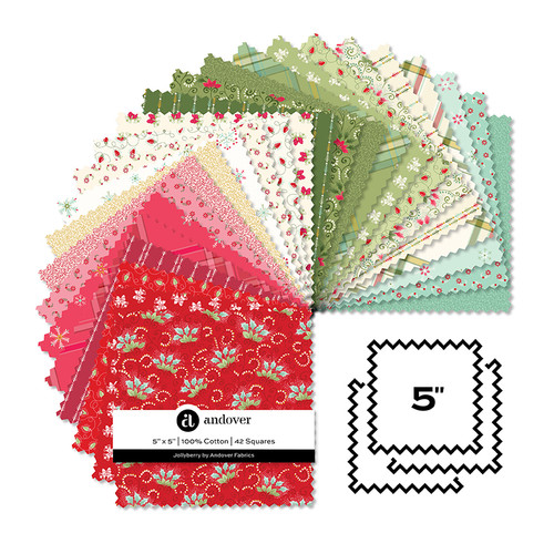 Jollyberry - 5 Inch Square - 42 Cuts Each