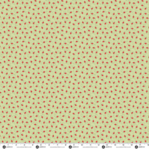 Jollyberry by Andover Fabrics Christmas Lights Spruce